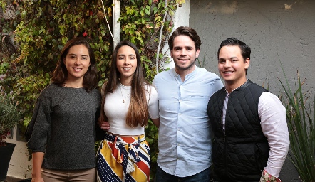 Valeria Herrera, Lorena Cuadra, Eduardo Álvarez y Luis González.