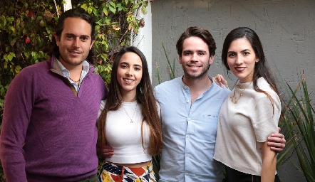 Carlos Del Valle, Lorena Cuadra, Eduardo Álvarez y Claudia Díaz de León.