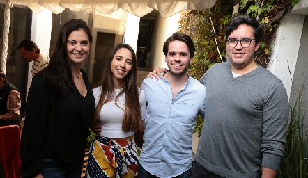 Cecilia García, Lorena Cuadra, Eduardo Álvarez y Luis Barral.