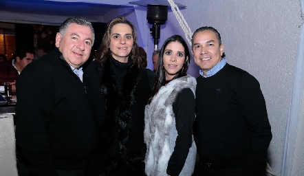  Rodrigo Villasana, Claudette Mahbub, Ana Elene Meade y Jaime Villegas.