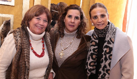 Malusa Alcocer, Graciela Torres y Beatriz Rangel.