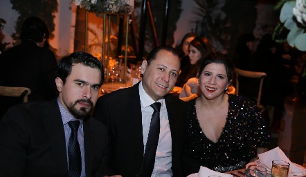  Pedro Pablo, Gabriel Arauz y Marian Moreno.