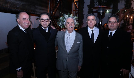  Rafael Olmos, Javier Silva, Jesús Rodríguez González, Luis Motilla y Gerardo Rodríguez.
