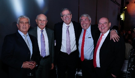 Fernando González, Carlos Villasuso, Juan Ortuño, Ángel Fernández y Alejandro Mendizábal.