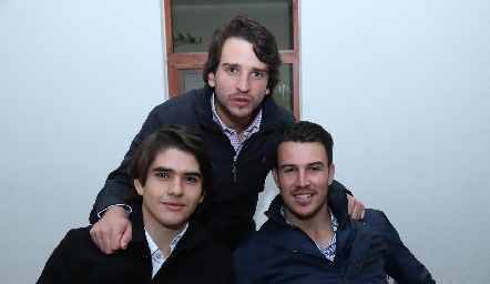  Eduardo Cantú, Juan Pablo Leiva y Alfonso Anaya.