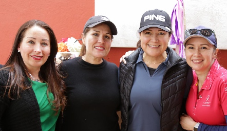 Gladys Nájera, Cristina Gálvez, Paty Gómez y Gaby García.