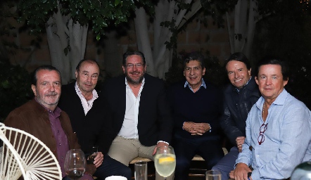 Ángel Rivero, Fernando López, Jacobo Payán, Julio Castelo, Filiberto Herrera y Carlos López.