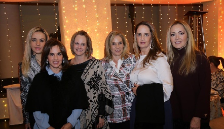  Mónica Torres, Martha del Río, Rocío Gómez, Claudia Díaz Infante, Montse Fonte y Claudia del Pozo.