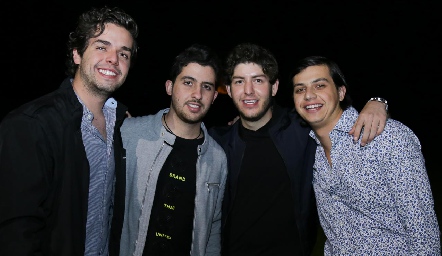  Marcelo Navarro, Max Gómez, Dago Castillo y Pato Rodrgíugez.