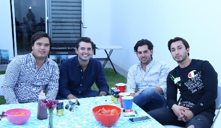  Alejandro Aguillón, Federico Alcalde, Jaime Ascanio y Sebastián Ramírez.