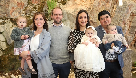  Carmelita Aranda, Carmelita Berrueta, Rodrigo Aranda, María José Berrueta, Rodrigo, Rolando Domínguez y Rolando.
