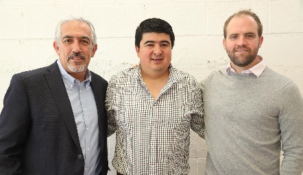 Enrique Berrueta, Rolando Domínguez y Rodrigo Aranda.
