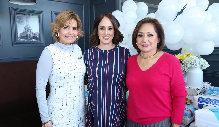  Isa Cabrera de Garza, Gaby Ponce de Garza y Coco Méndez de Ponce.