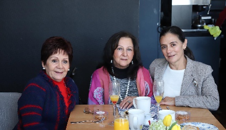  Guadalupe Mancilla, Yolanda Estrada y Carmen López.
