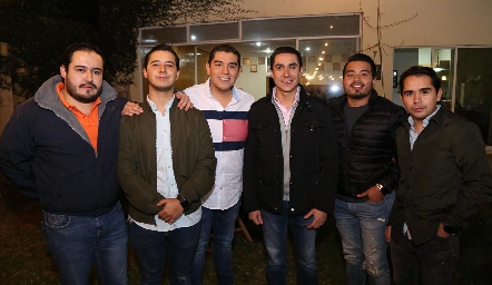  Alfredo Benavente, Rodrigo Cuello, Gibran Torres, Alejandro Polanco, Alejandro Leiva y Paco Zárate.