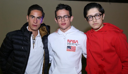 Juan Azcona, Emiliano Díaz de León y Diego Trujillo.