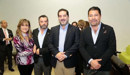 Ana Lilia Von Der Meden, Luis Ortuño, Fernando Macías y Jorge Armendáriz.