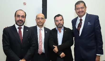  Gustavo Puente, Jorge Guerra, Luis Ortuño y José Segoviano.
