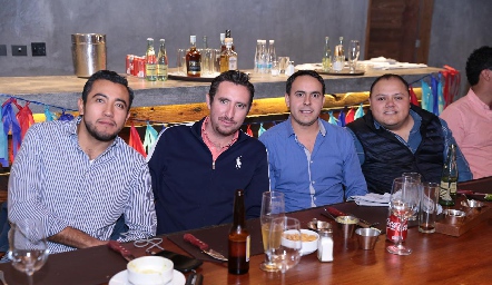  Paco Robledo, Paco Ortiz, Fernando Rosales y Luis García.