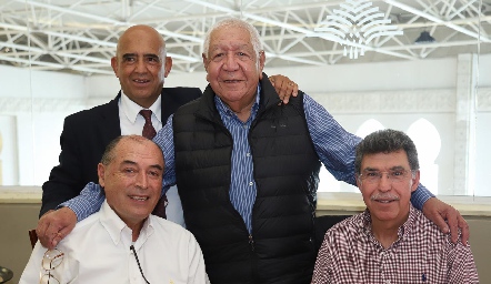  Alejandro Leal, Rodrigo Villasana, José Ruiz y Arturo Cadena.