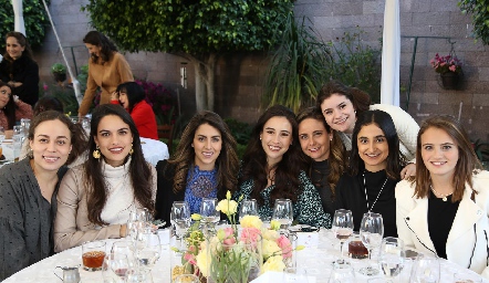  Fernanda Torres, Marce Díaz Infante, Regina Oliva, Teté Mancilla, Ana Gaby Díaz Infante, Ana María Meade, Samira Romo y María Emilia Meade..