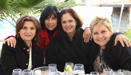  Irasema Medellín, Tere Guerrero, Carmen Martínez y Lucy Lastras.