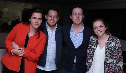  Nina Galarza, Oscar Álvarez, José Luis Martínez y Gaby Foyo.