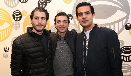  Felipe Palau, Santiago Guzmán y Rodolfo Ortega.