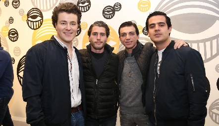  Gastón Lozano, Felipe Palau, Santiago Guzmán y Rodolfo Ortega.