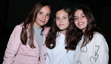  Cristina Domínguez, Luciana Urías y Mía Zendejas.