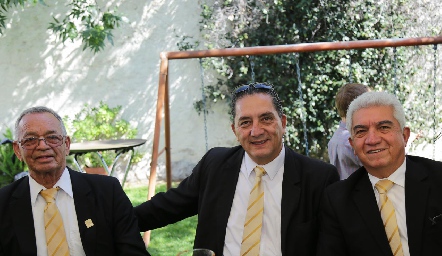 Chonito Segura, Jorge Hernández y Armando Montejano.