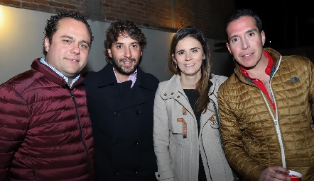  Ernesto Madrigal, Daniel Enríquez, Fer Zárate y Sergio García.