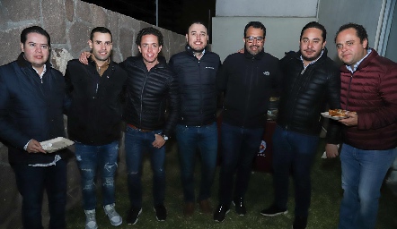  Gabriel García, Fernando López, Eduardo Romo, Jaime, Mauricio Romo, Alejandro Torres y Ernesto Madrigal.