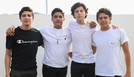  Diego Barragán, Marco Arellano, Rodrigo Literas y Patricio Ojeda.