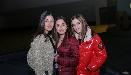 Marina Nieto, Sofía Oliva y Lorena de la Garza.
