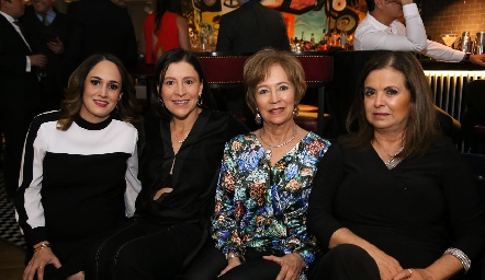  Gaby Ponce, Ana Luisa Garza, Martha Elena Garza y Dora Cabrera.