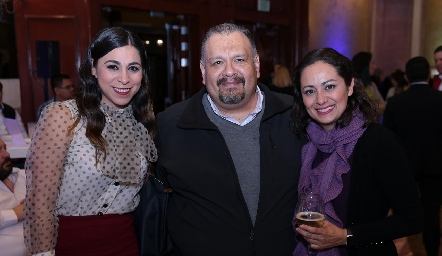  Sofía Reyes, Javier Moctezuma y Ana Laura Pérez.