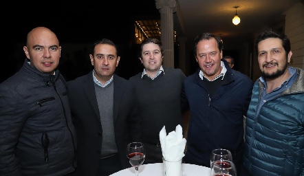 Juane Silva, Esteban Puente, Juan Carlos Castillo, Oliver Meade y Rubén Martínez.