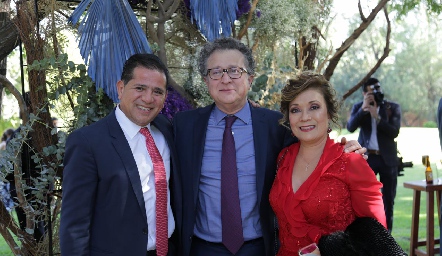  Jorge Carrillo, Aldo Suárez y Soledad Vega.