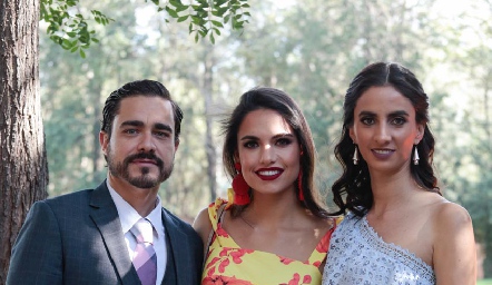  José Luis Villaseñor, Marce Díaz Infante y Melissa Andrés.