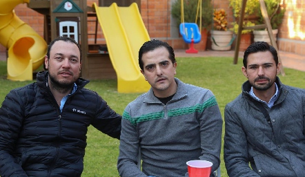  Luis González, Fernando Lárraga y Andrés Allende.
