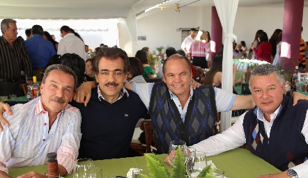  Pepe Safont, Gabriel Torres, Ricardo Purata y Juan Puente.