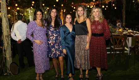 Melissa Ruiz, Fer Gómez, Nuria Alcalde, Nina Herrera y Márgara de Herrera.