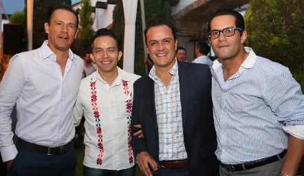  Javier Amozurrutia, Gustavo Pollo, Jaen Castilla y Fernando Rojo.
