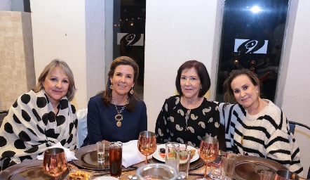  Alejandra Canales, Martha Elena Muñiz, Ángeles Guerra y Mary Carmen López.