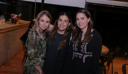 Paulina González, Marijó Barragán y Adriana Medina.