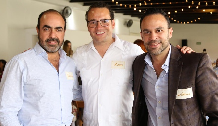  Gustavo Puente, Xavier Nava y Adrián Peña.