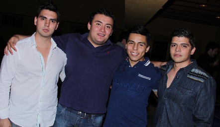  José Centeno, Jorge Alonso, Lisandro Bravo y  Guillermo Camacho.
