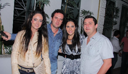  Gaby Herrán, Christián Duran, Nayhelly Zarur y Oscar Luna.