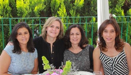  Paty Valadés, Martha Malo, Claudia Ávila y Betilú Sánchez.